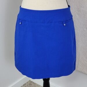 Attyre New York Womens 10 Royal Blue Active Golf Tennis Stretch Casual Skort